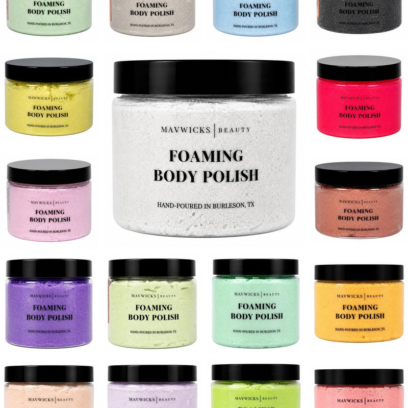 Body Polish Vault Collection - 18 Pack of Luxury Foaming Body Srub