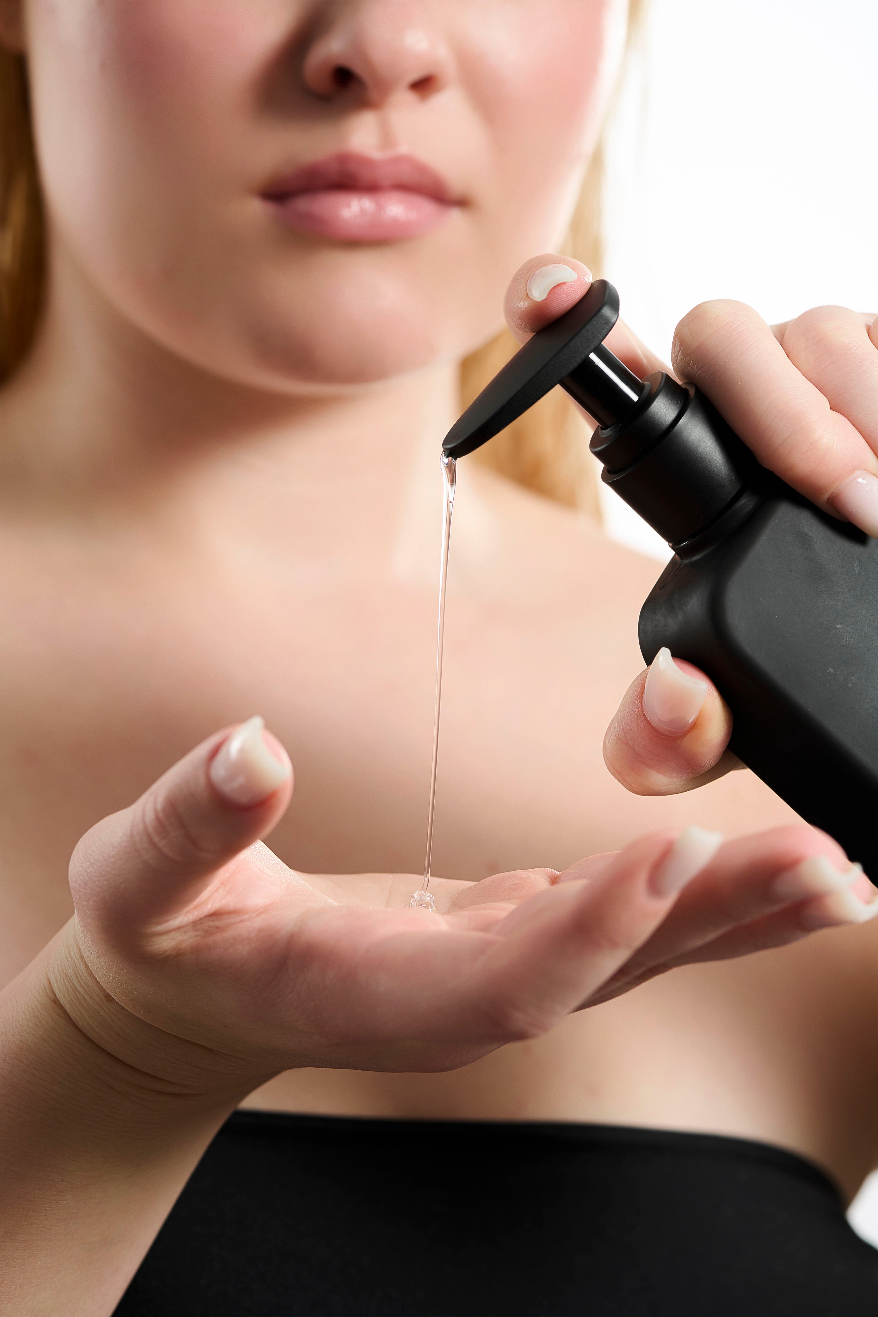 Model cleansing with Mavwicks Beauty Facial Cleanser